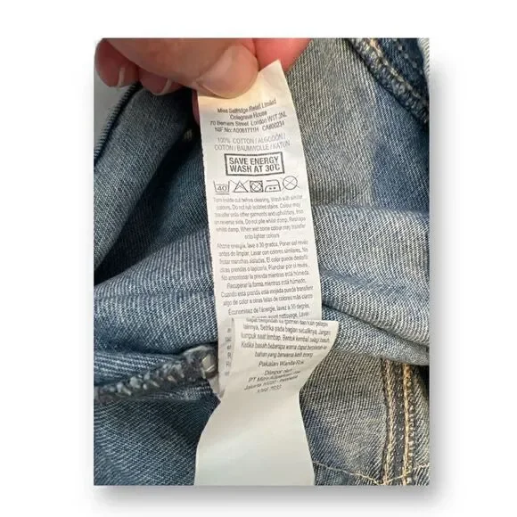 Miss Selfridge Denim Skirt Size US 4 Petites - Picture 5 of 5